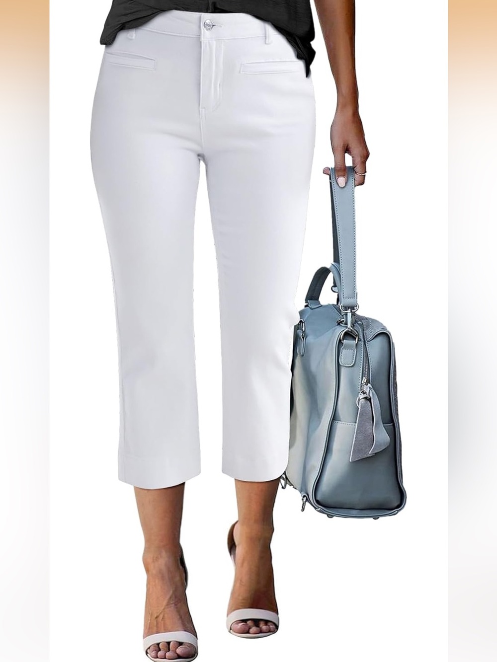 LUVMANIA White Straight Leg Women's Jeans - Size 6